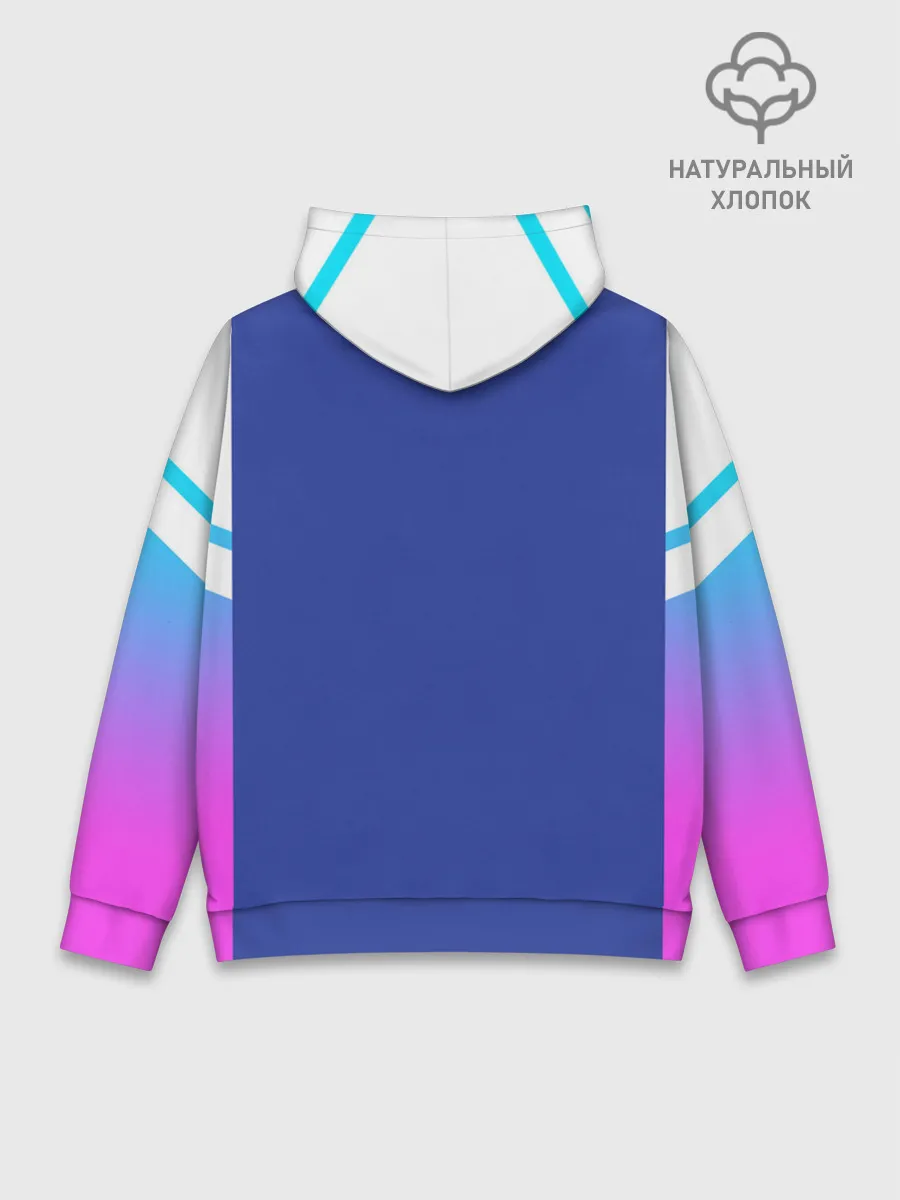 Худи мужской база хлопок / NEON GRADIENT FITNESS UNIFORM