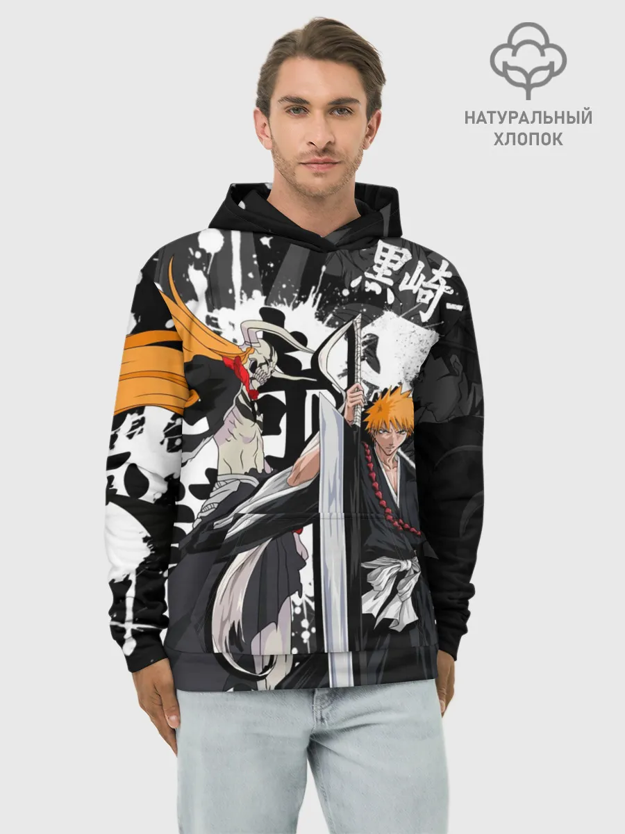 Худи мужской база хлопок / Bleach