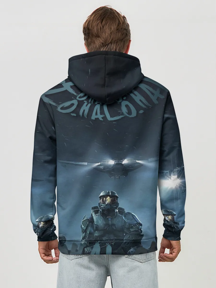 Худи мужской база хлопок / Halo calligraphy