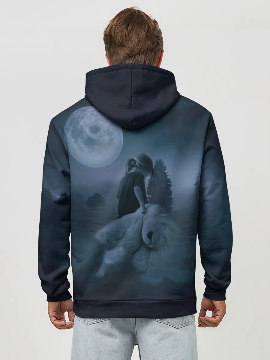 Худи мужской база хлопок / Девочка и полнолуние