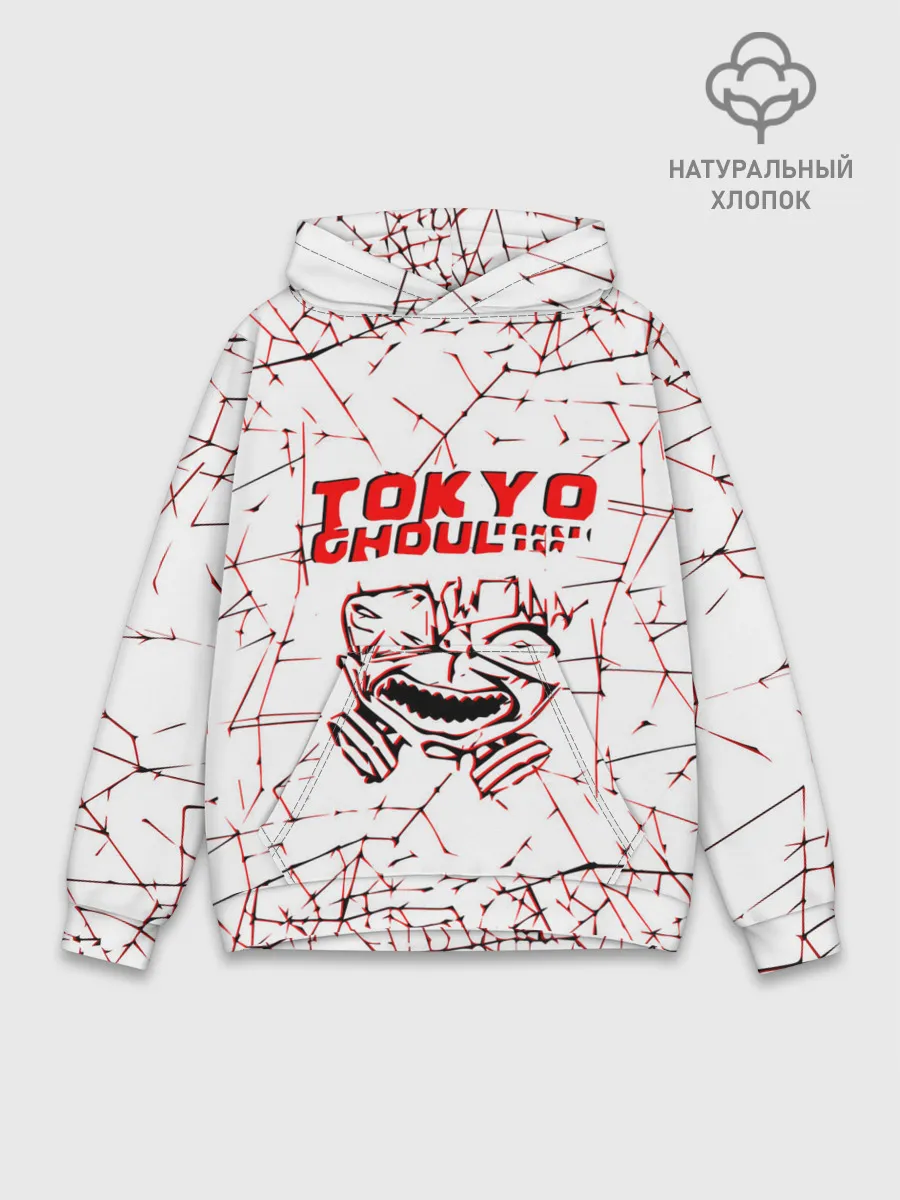 Худи мужской база хлопок / tokyo - ghoul