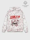 Худи мужской база хлопок / tokyo - ghoul