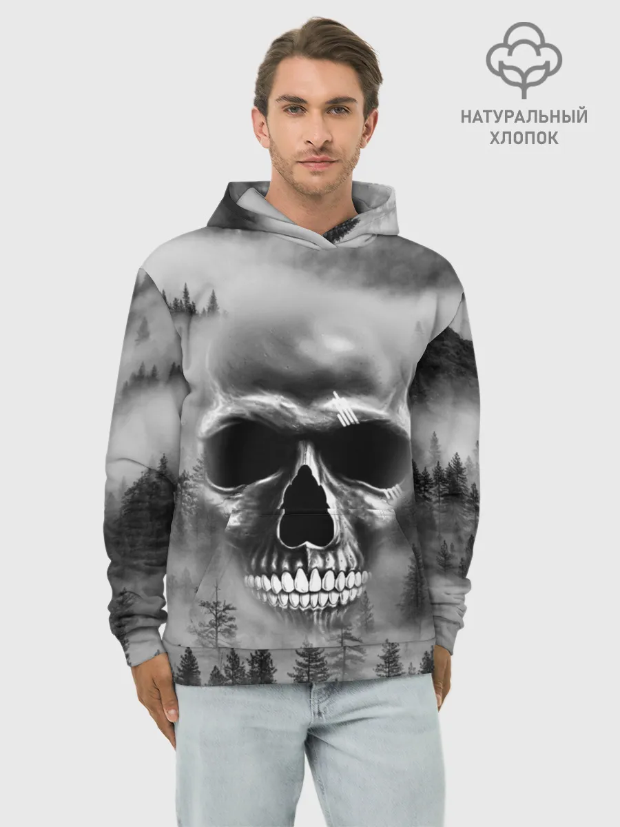 Худи мужской база хлопок / Лесной Дух