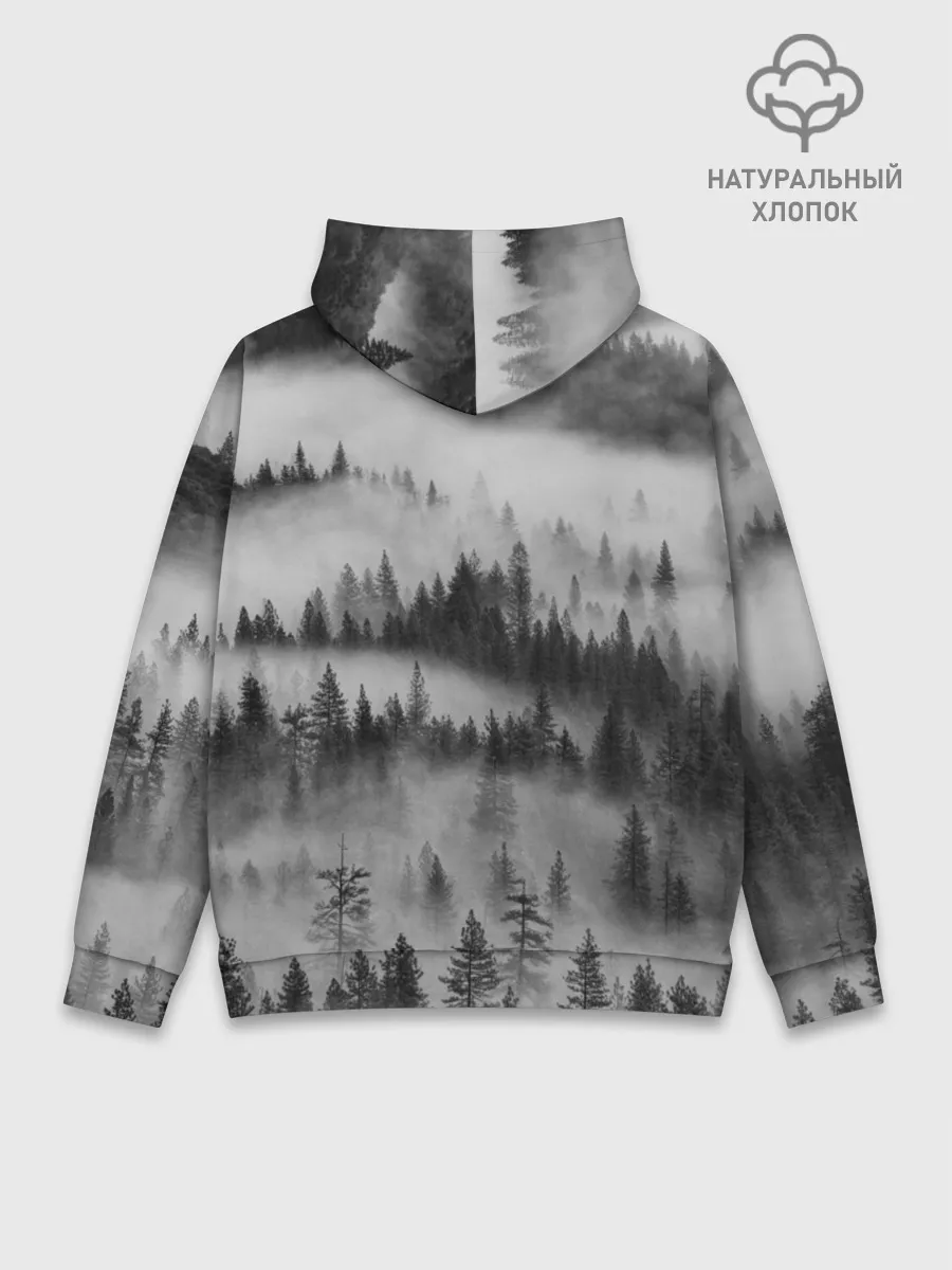 Худи мужской база хлопок / Лесной Дух