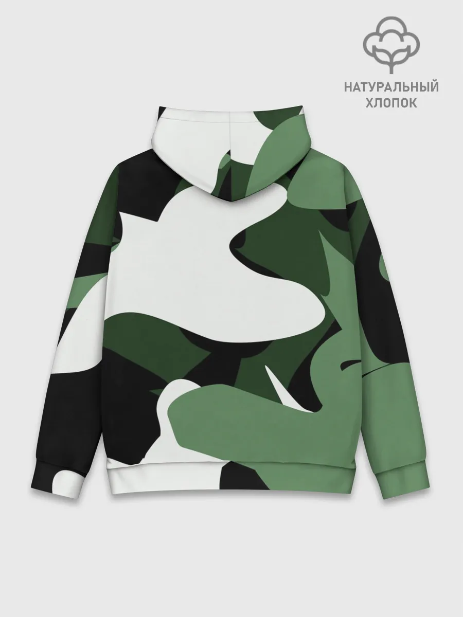 Худи мужской база хлопок / Камуфляж