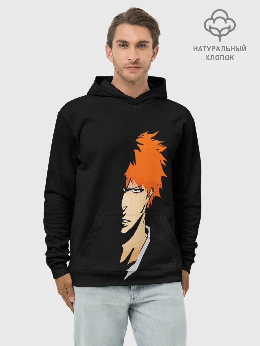 Худи мужской база хлопок / Ичиго Куросаки Блич