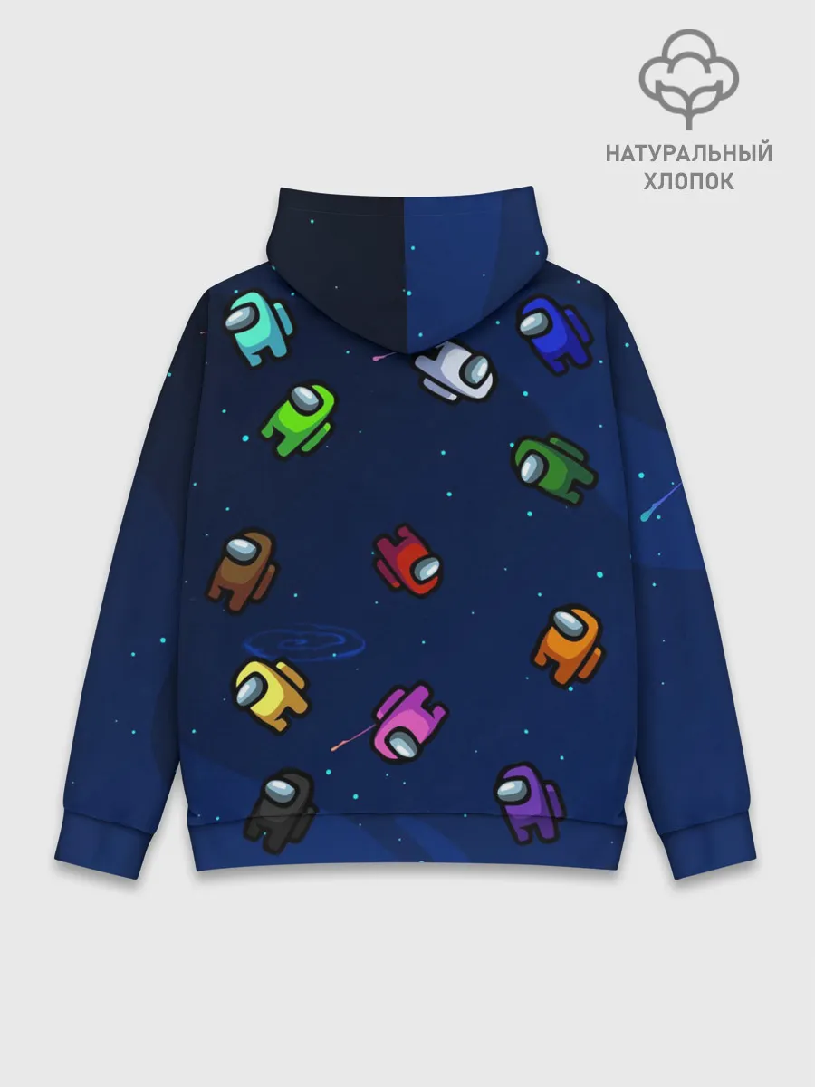 Худи мужской база хлопок / ПОЕХАЛИ АМОНГ АС | AMONG US