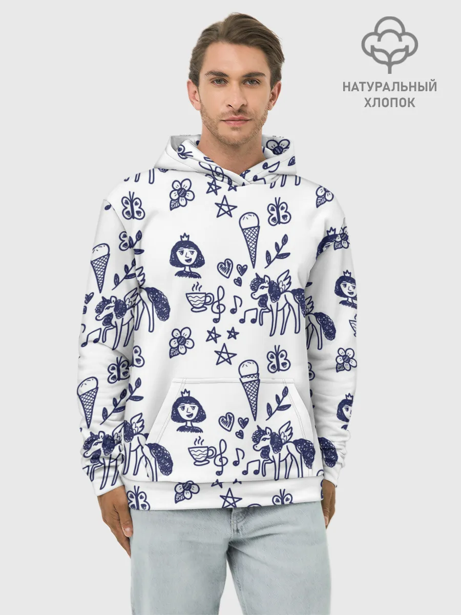 Худи мужской база хлопок / Девчачий дудл