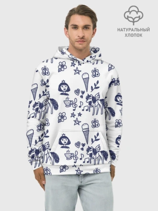 Худи мужской база хлопок / Девчачий дудл