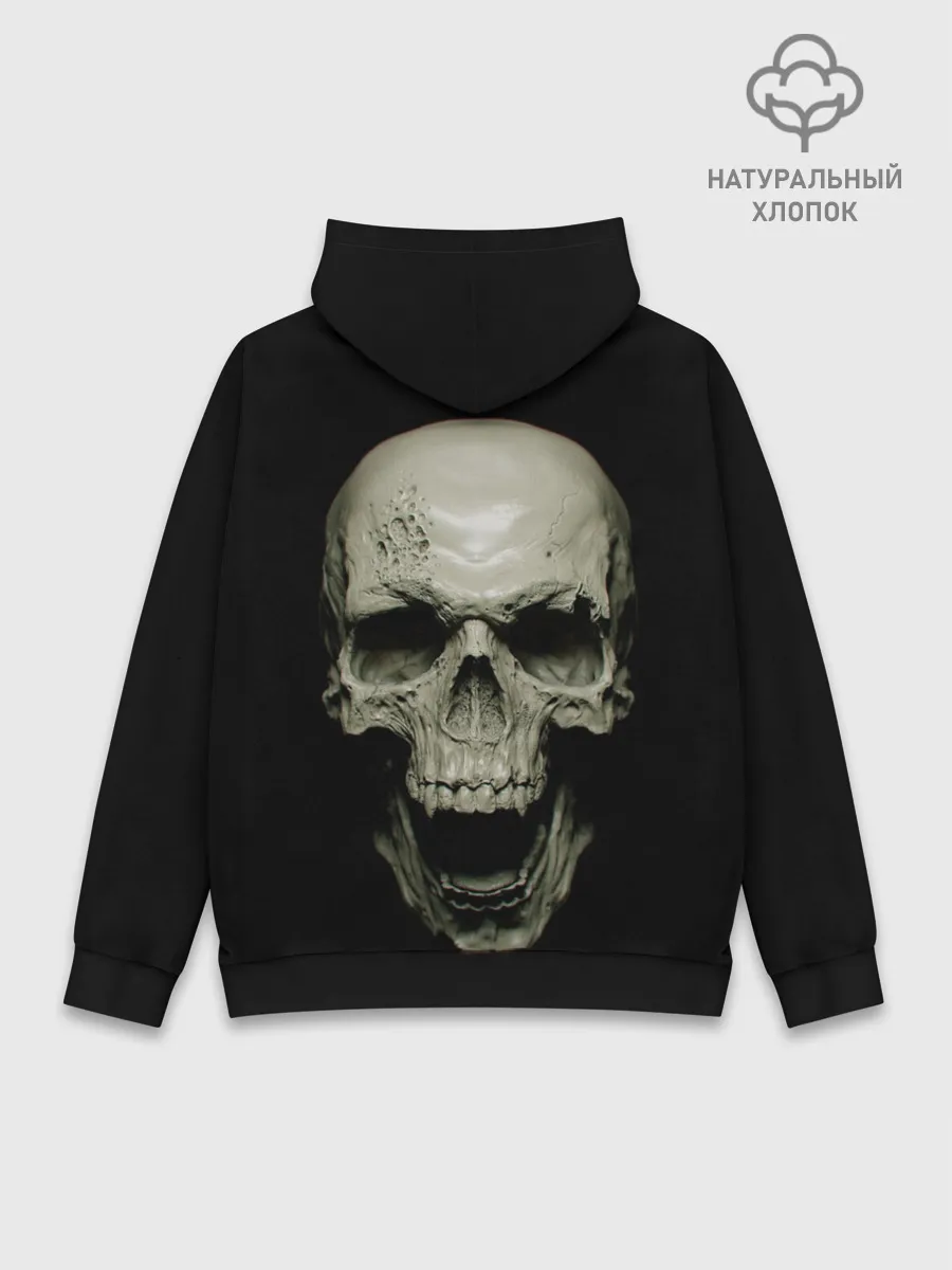 Худи мужской база хлопок / SKULL