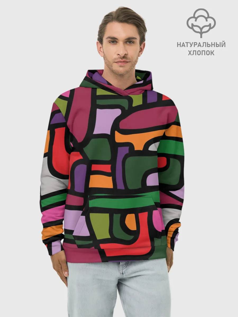 Худи мужской база хлопок / Ретро