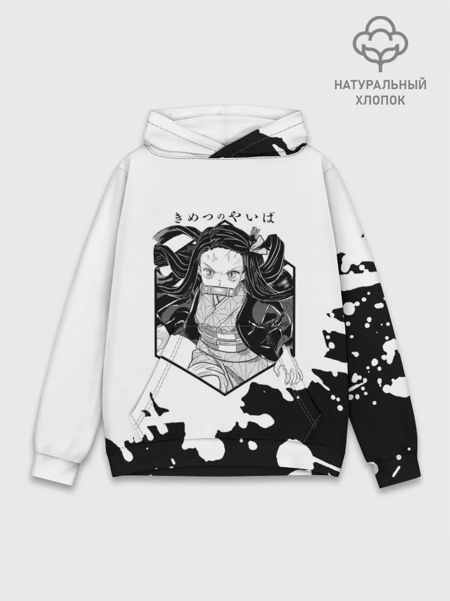 Худи мужской база хлопок / Nezuko Kamado Kimetsu no Yaiba