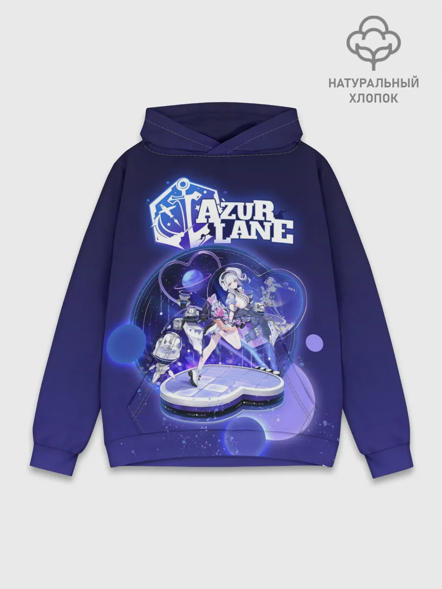 Худи мужской база хлопок / аниме Лазурный путь