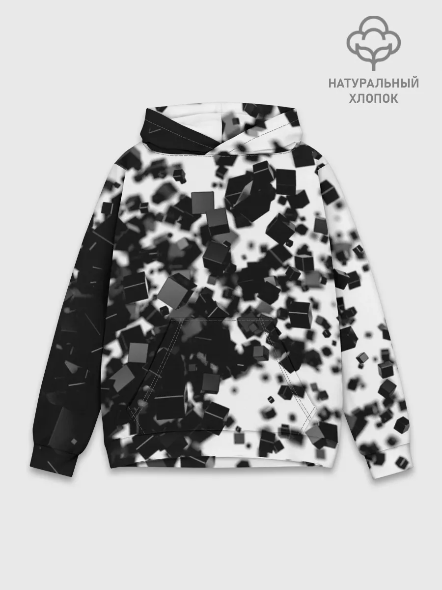 Худи мужской база хлопок / KUBIKI