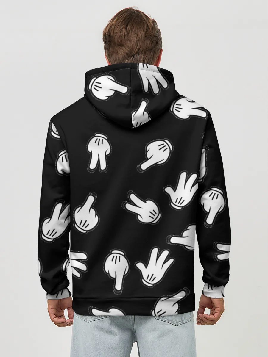 Худи мужской база хлопок / Множество рук