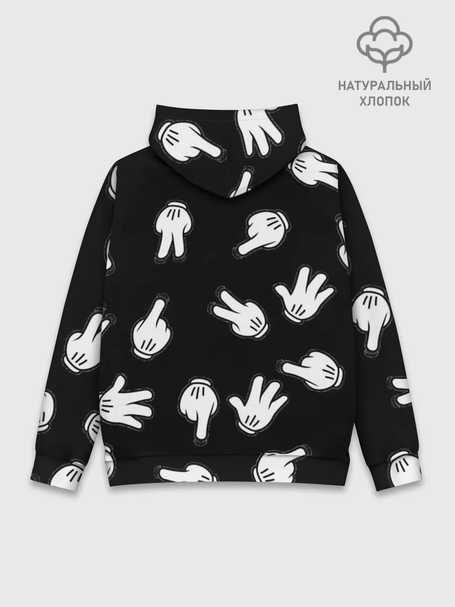 Худи мужской база хлопок / Множество рук