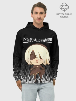 Худи мужской база хлопок / NIER AUTOMATA