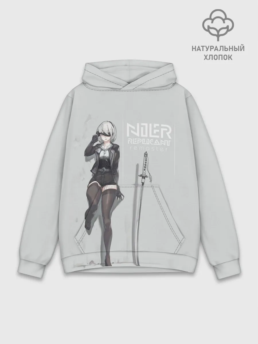 Худи мужской база хлопок / NIER REPLICANT REMASTER