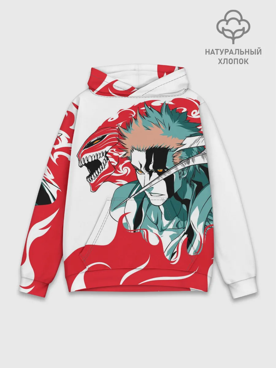 Худи мужской база хлопок / ИЧИГО ДЕМОН | BLEACH | БЛИЧ
