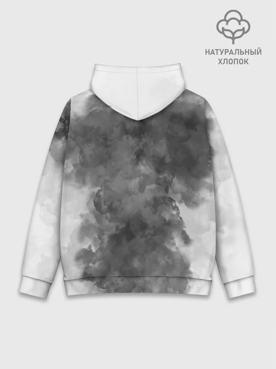 Худи мужской база хлопок / НЕ БУДИ ЛИХО / ВЕЛЕС