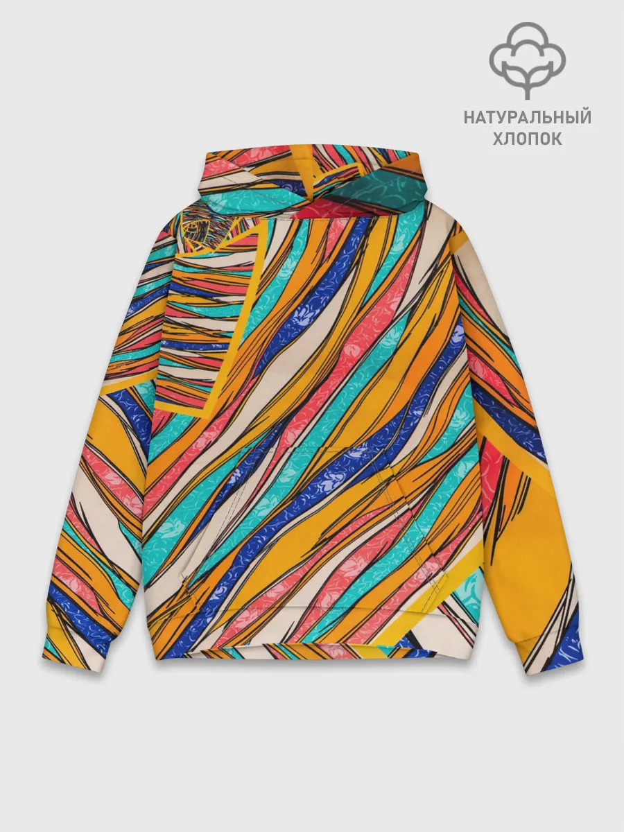 Худи мужской база хлопок / Абстрактное течение