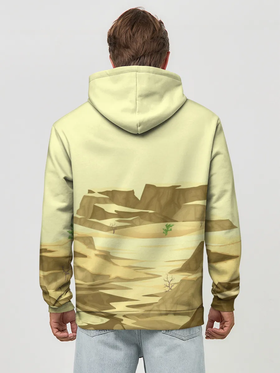 Худи мужской база хлопок / Пустыня