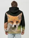 Худи мужской база хлопок / Мордочка лисицы