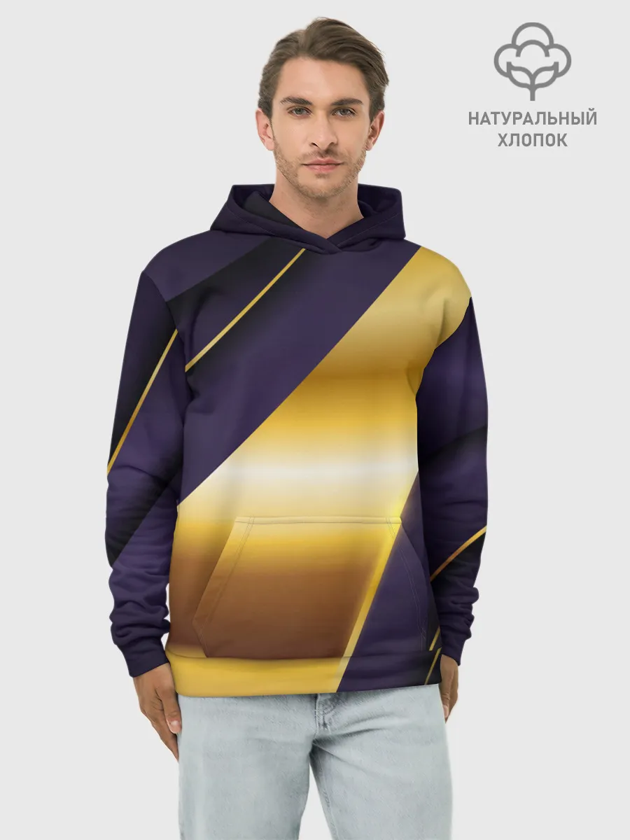 Худи мужской база хлопок / 3D luxury золото