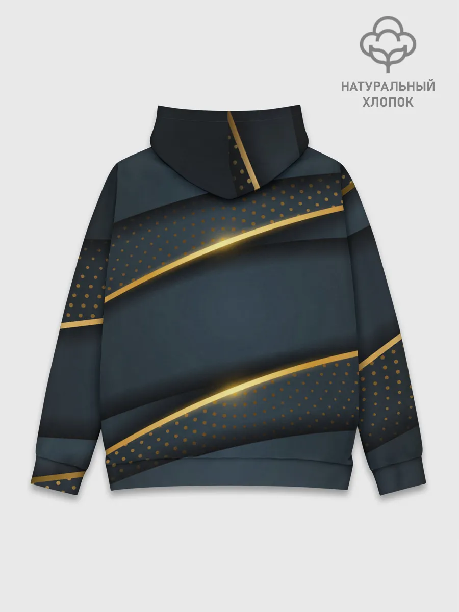 Худи мужской база хлопок / 3D luxury gold