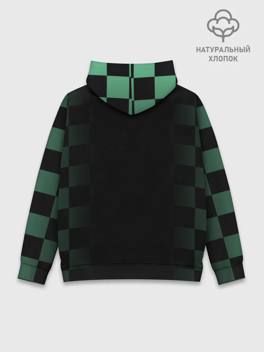 Худи мужской база хлопок / Танджиро Камадо Kimetsu no Yaiba