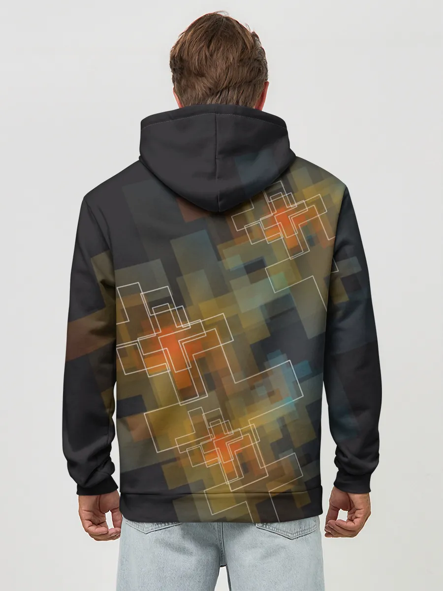 Худи мужской база хлопок / Блич. Маска