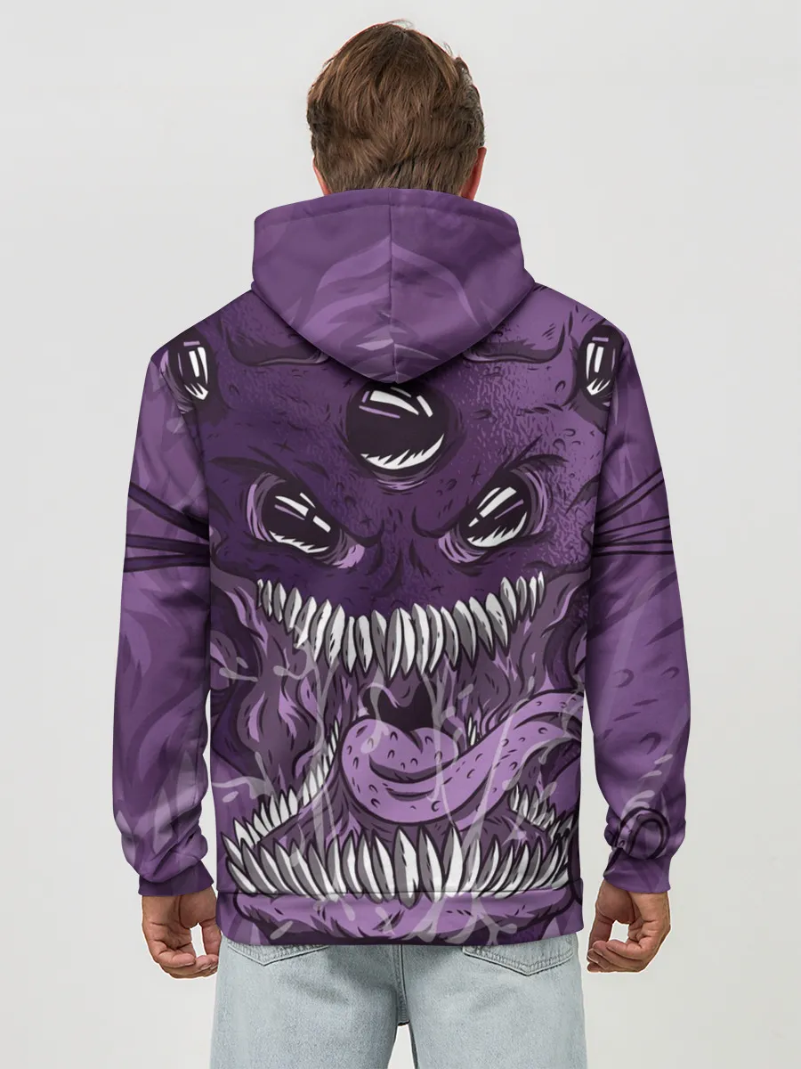 Худи мужской база хлопок / Инопланетное чудовище