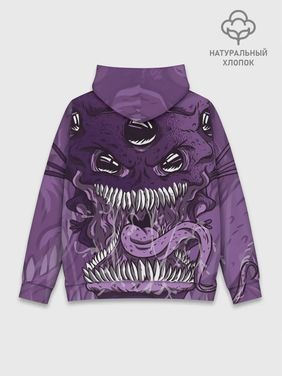 Худи мужской база хлопок / Инопланетное чудовище