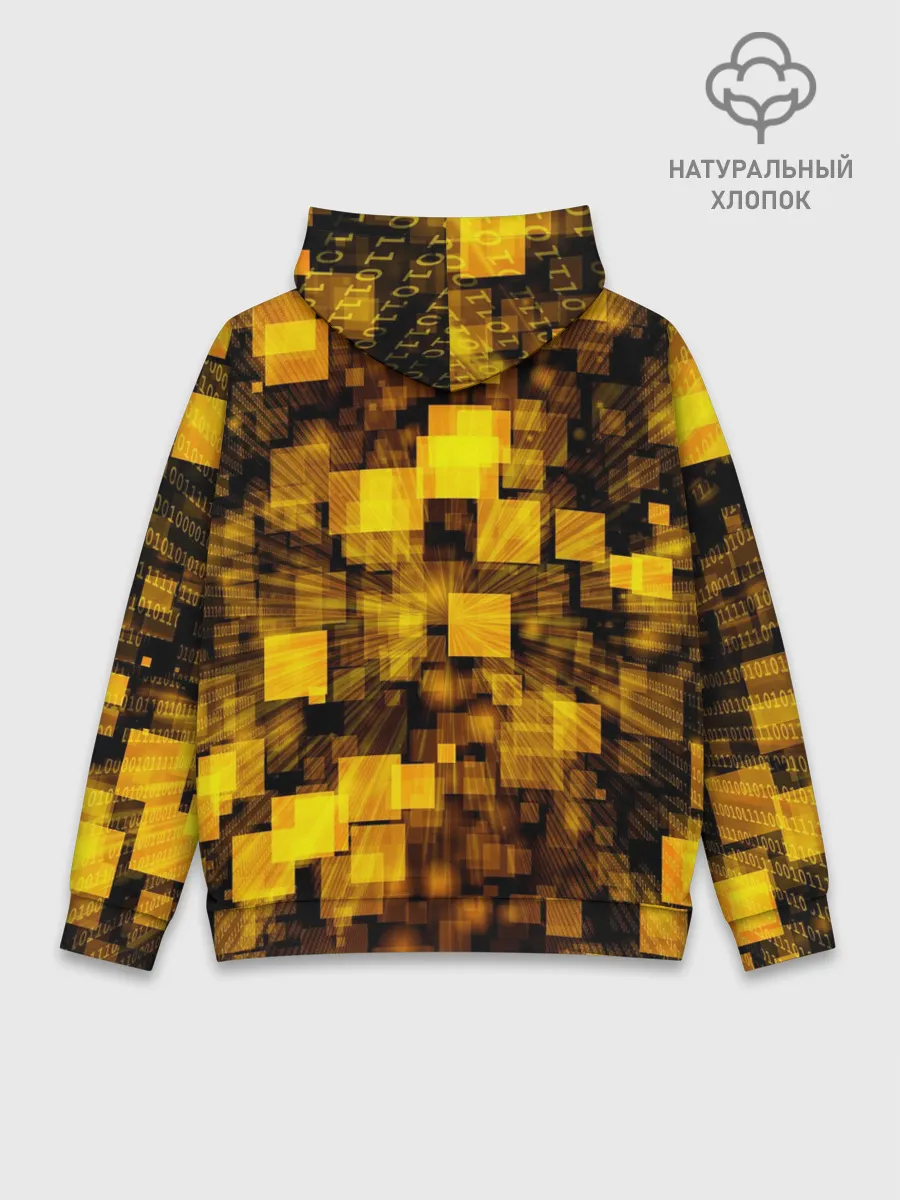 Худи мужской база хлопок / Неоновый взрыв