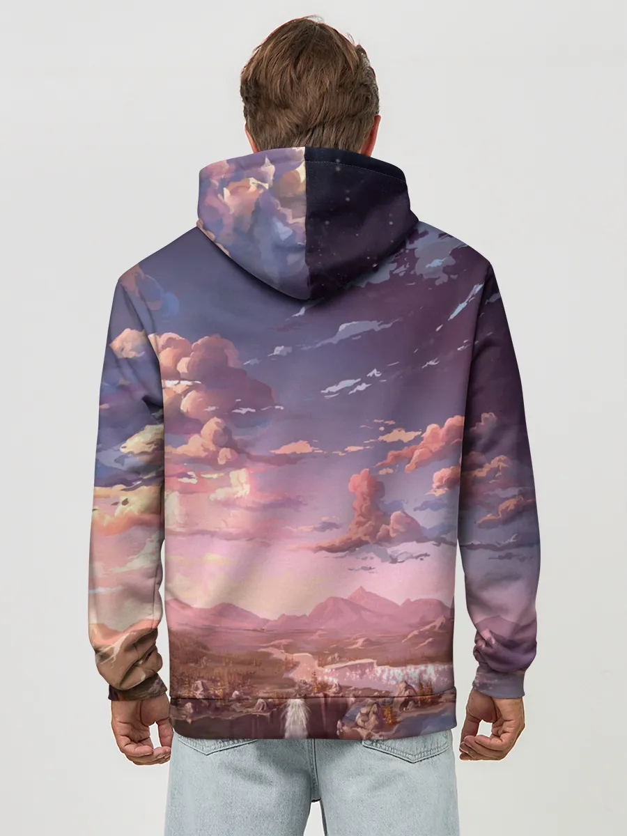 Худи мужской база хлопок / Долина