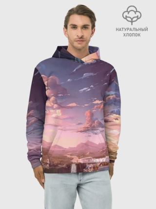 Худи мужской база хлопок / Долина