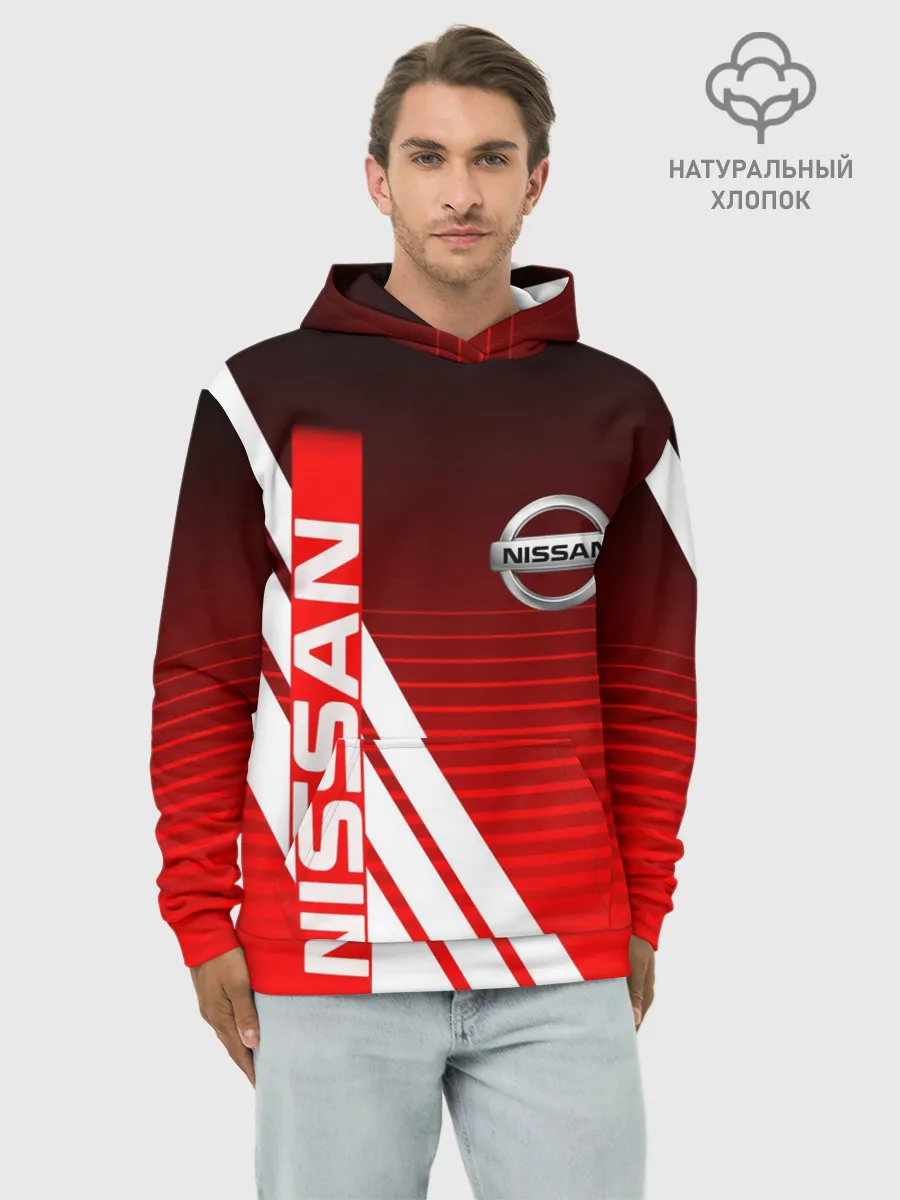 Худи мужской база хлопок / NISSAN / НИССАН / СПОРТ