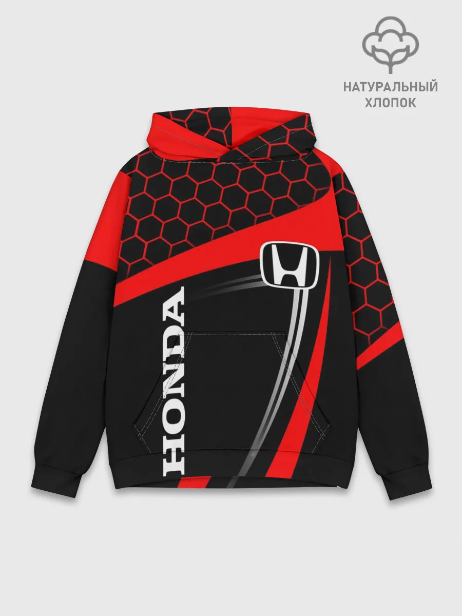 Худи мужской база хлопок / HONDA / ХОНДА / SPORT