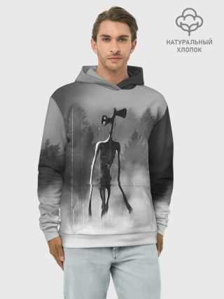 Худи мужской база хлопок / Сиреноголовый в Лесу