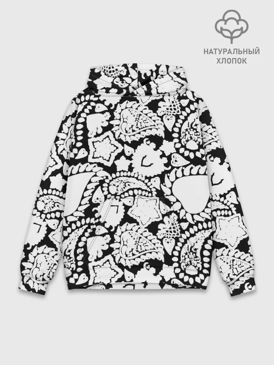 Худи мужской база хлопок / Фракталы