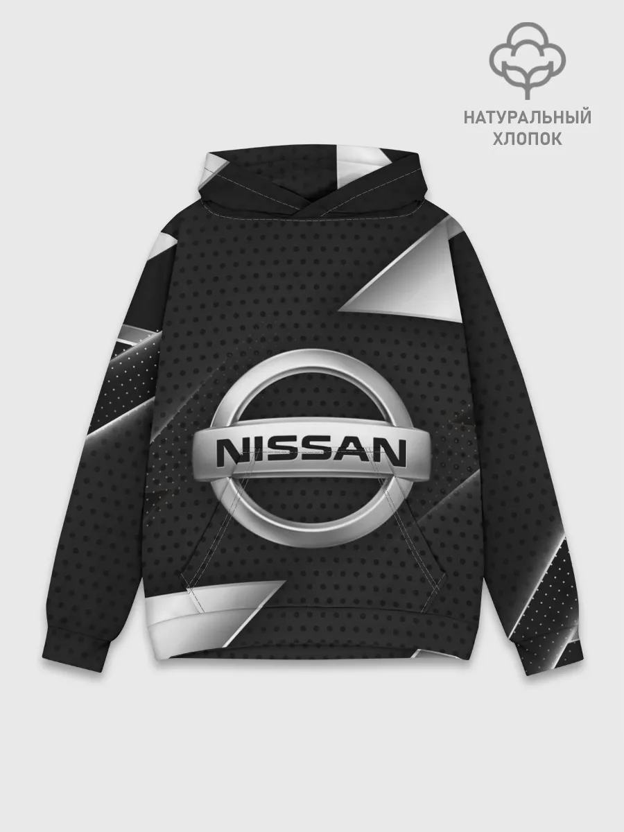 Худи мужской база хлопок / NISSAN / НИССАН / МЕТАЛЛ
