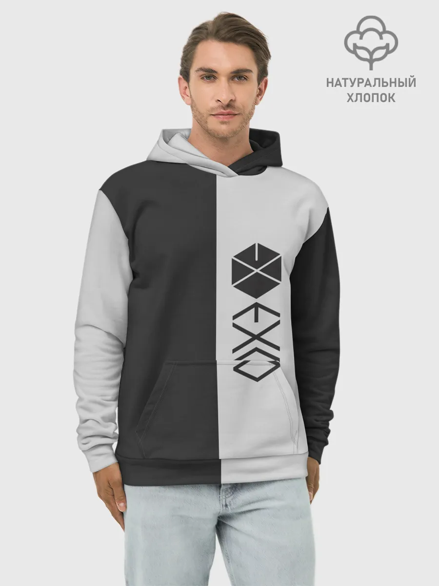 Худи мужской база хлопок / EXO