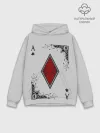 Худи мужской база хлопок / Туз Бубен