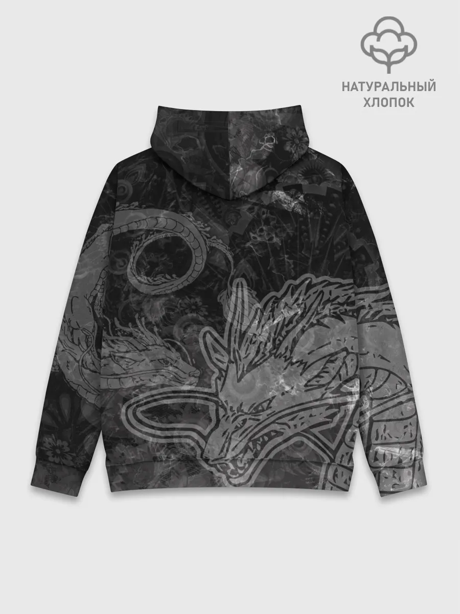 Худи мужской база хлопок / Haku Dragon