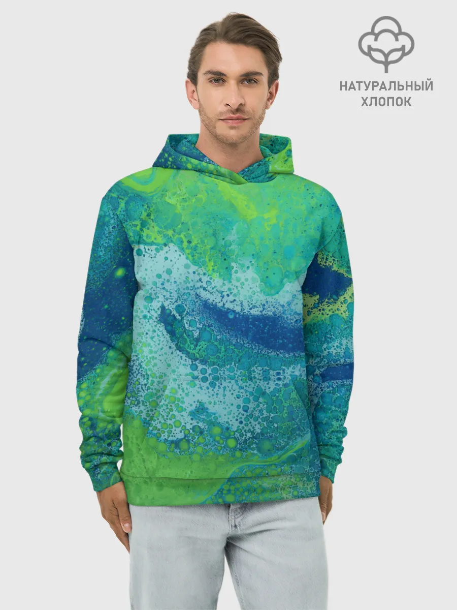 Худи мужской база хлопок / Художественная Тина