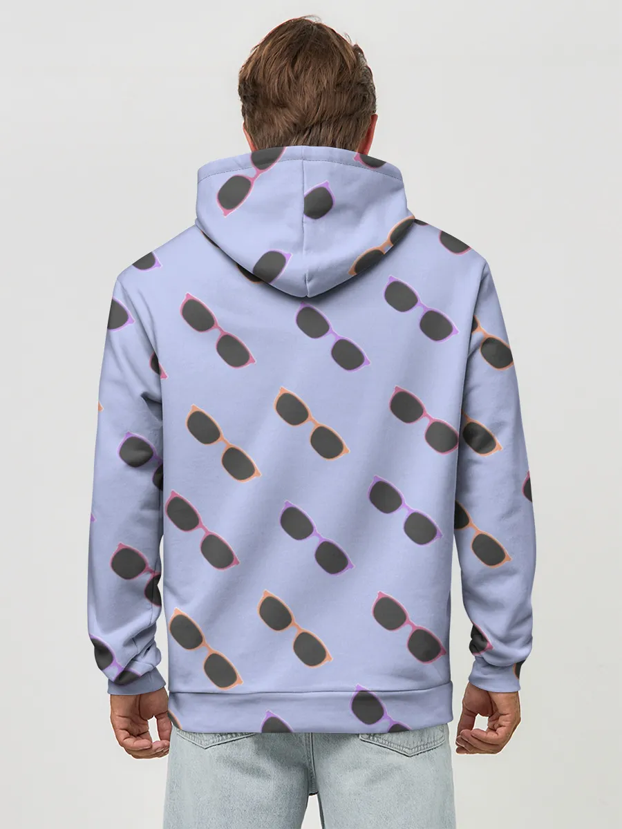 Худи мужской база хлопок / Разноцветные очки