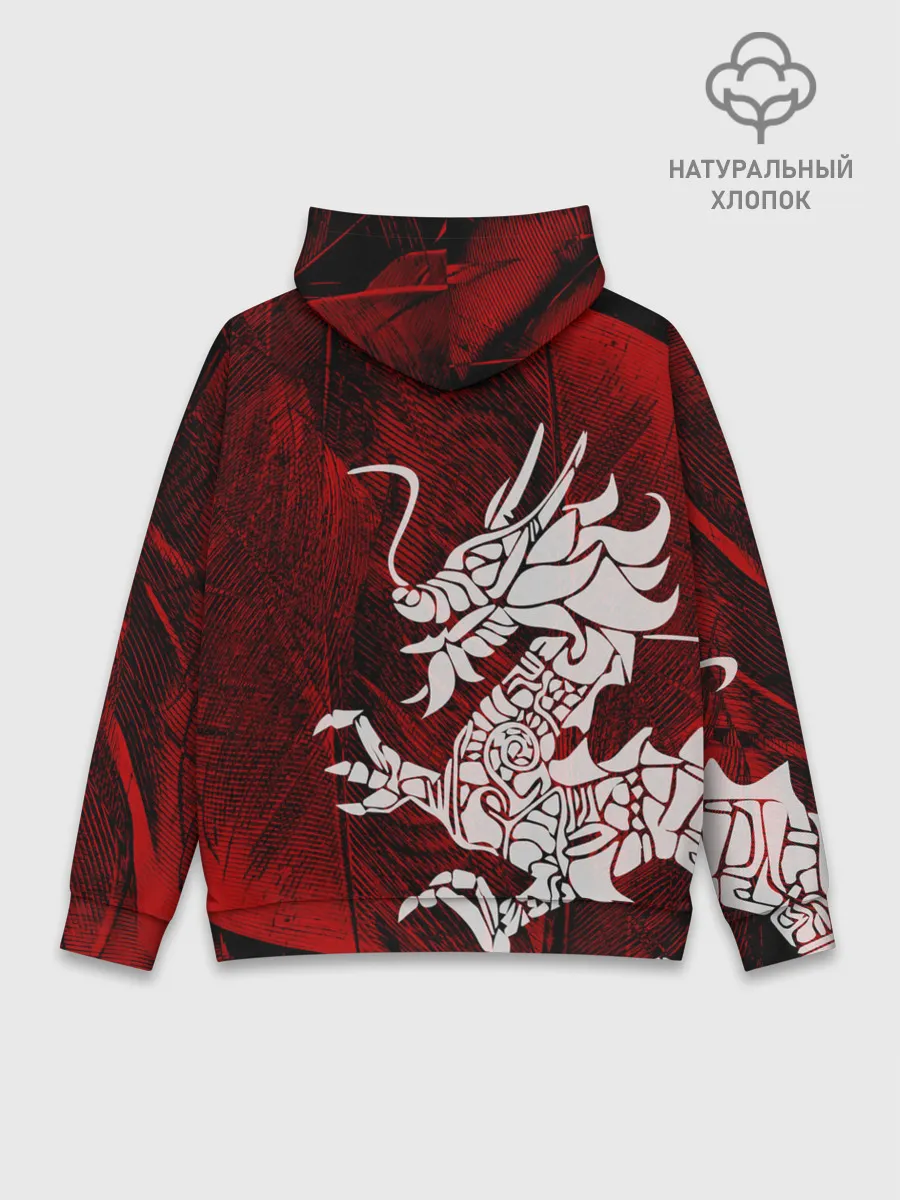 Худи мужской база хлопок / Chinese Dragon