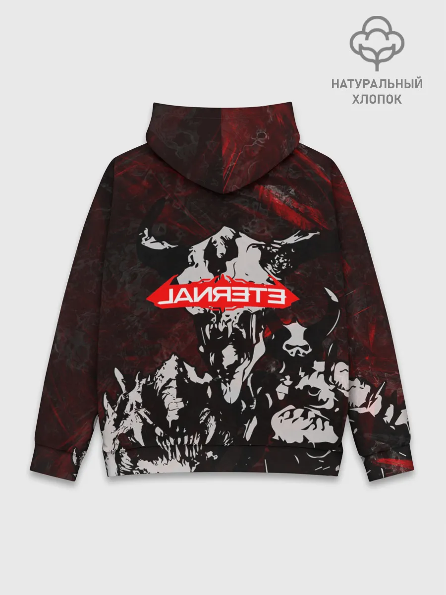 Худи мужской база хлопок / DOOM ETERNAL DEMONS