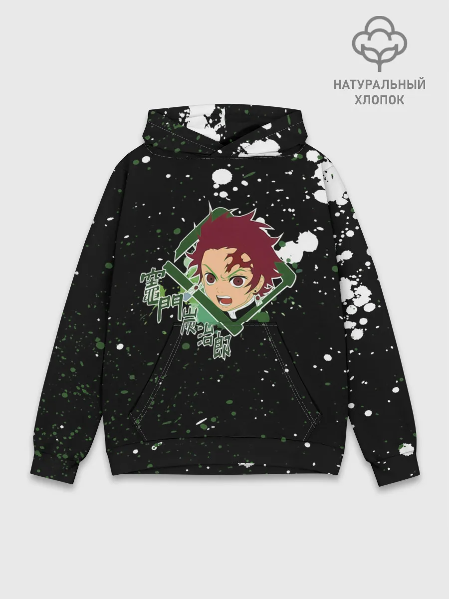 Худи мужской база хлопок / Танджиро | Клинок, рассекающий демонов