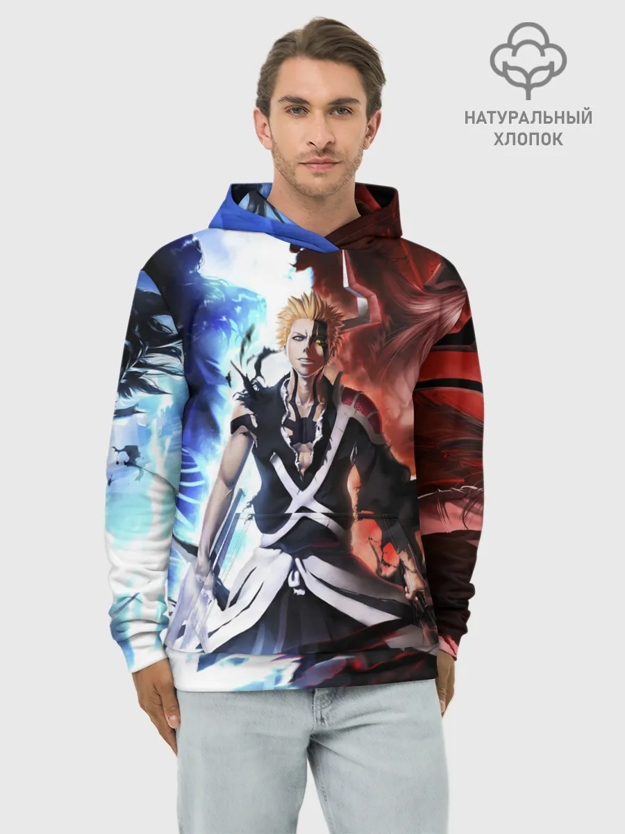 Худи мужской база хлопок / Bleach Ichigo Kurosaki